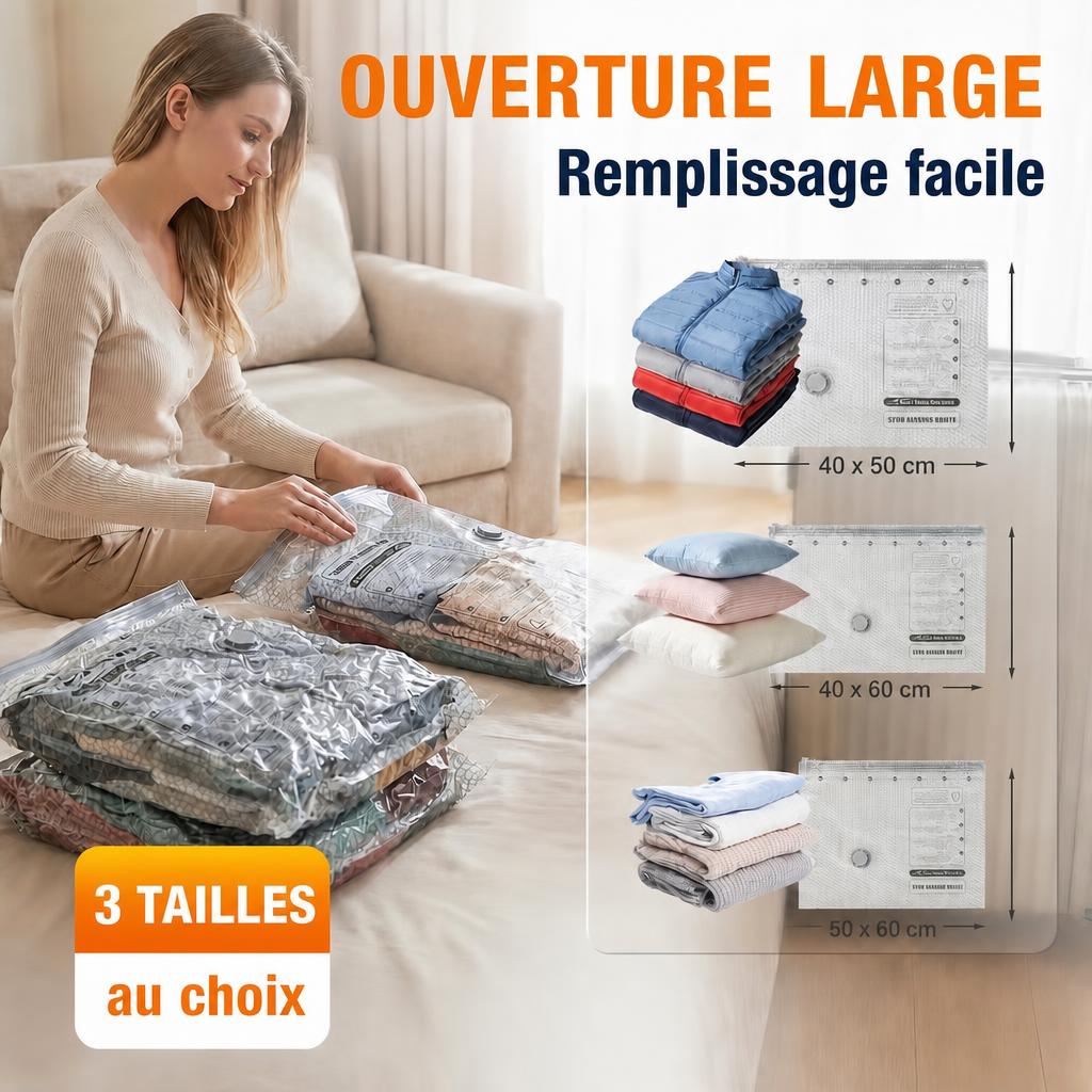 Les trois tailles de sacs LuggoFly